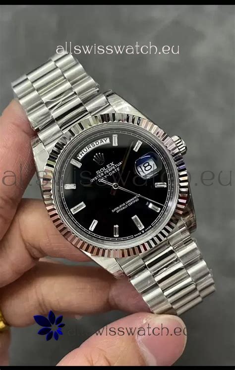 rolex presidential stainless steel|rolex day date 40mm.